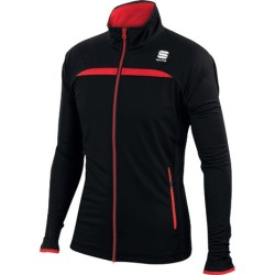 Jakke Sportful Engadin Wind Jacket svart-rød